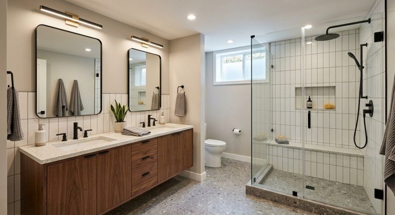 Basement Bathroom Remodeling in East Baton Rouge County, LA